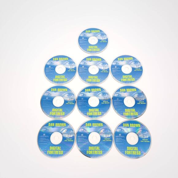 Digital Fortress 10 Compact Discs / CDs AUDIO BOOK Novel by Dan Brown - GUC - Picture 13 of 15